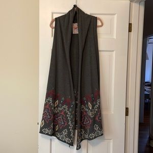 Johnny Was Embroidered Duster Vest
